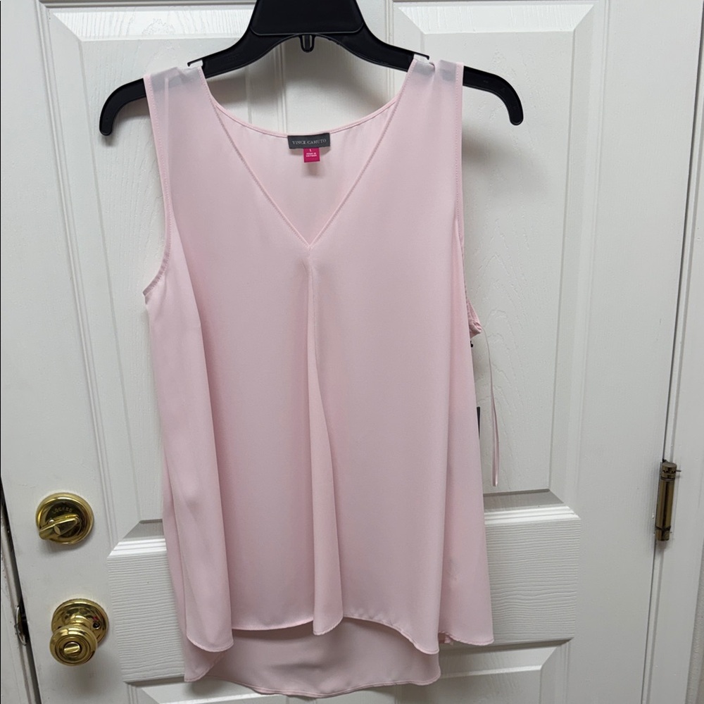 Vince Camuto Soft Pink Sleeveless Blouse
